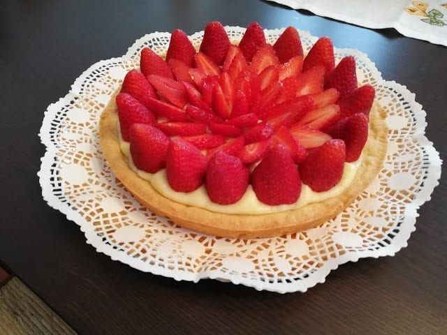 receta de tarta de fresas