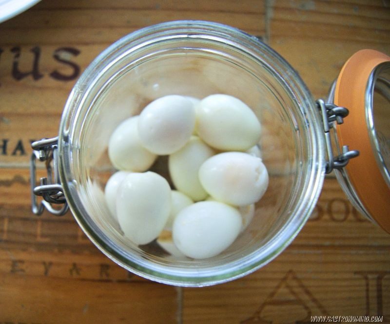 Receta para hacer huevos en vinagre