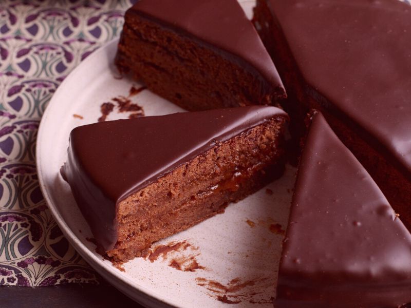 como hacer torta sacher de chocolate receta original